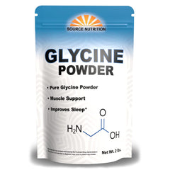 Glycine Powder 2 lb bulk resealable bag for storage