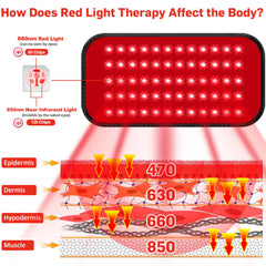 Home portable GMOWNW red light therapy device in use at home