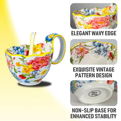 Included spoon with Gnlnkn soup bowl set