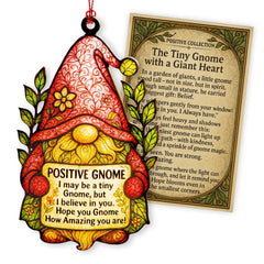 Gnome ornaments product image with festive design