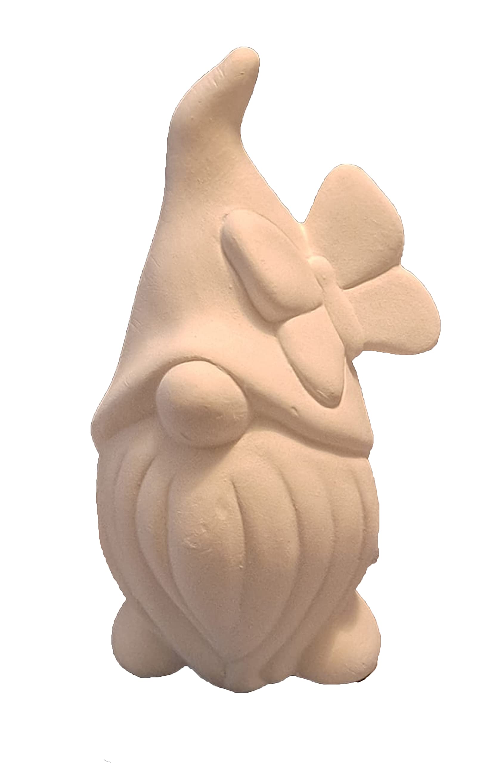 Gnome with Butterfly 5 inch ceramic bisque ready to paint