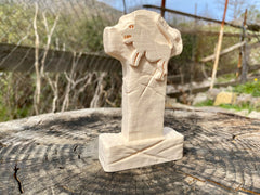 Gobeklitepe 3D printed statue on desk setup