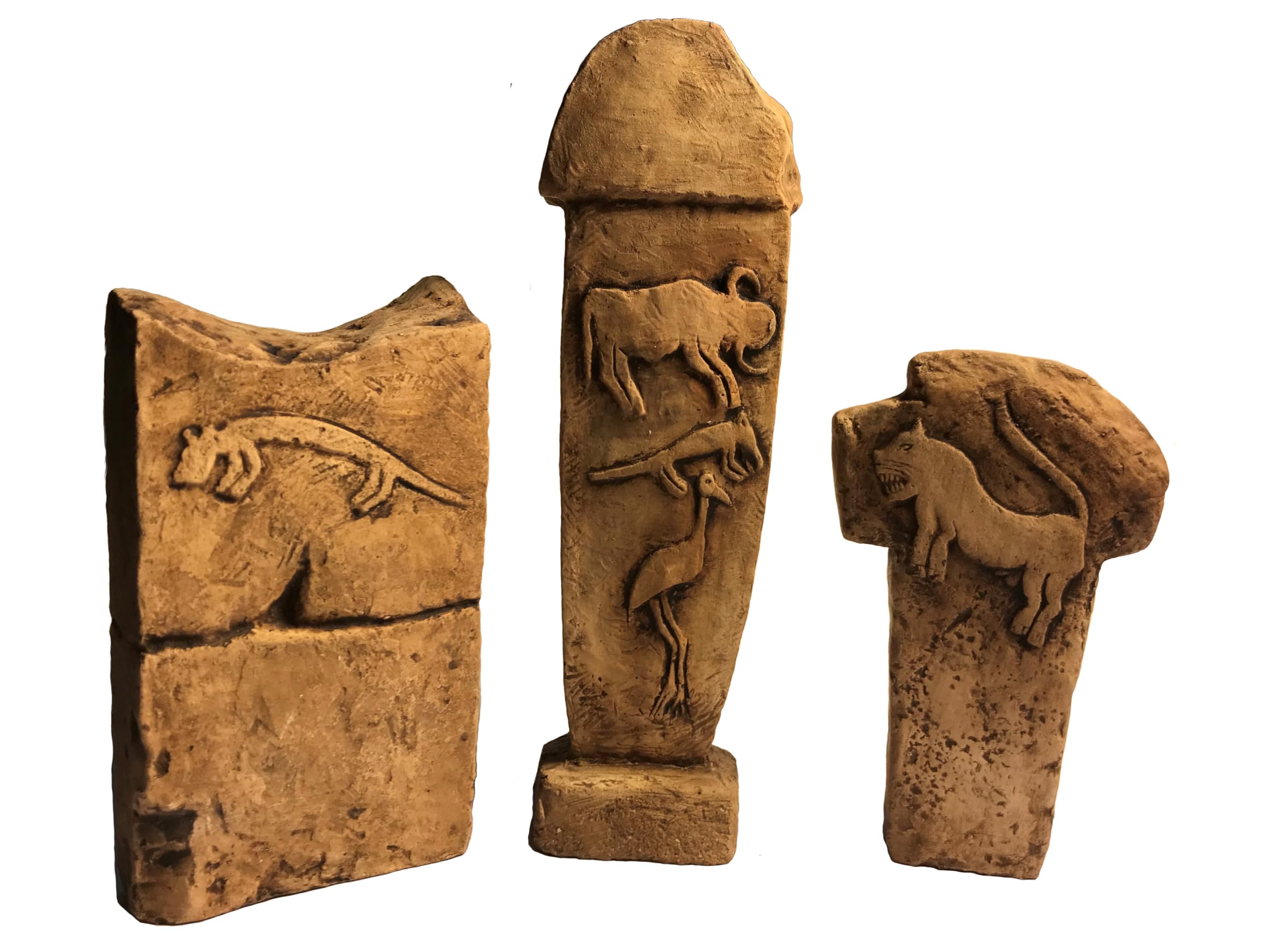 Gobeklitepe pillar 2 Enclosure A with bull fox crane ceramic