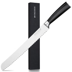 GobiSea 10inch serrated bread knife front view