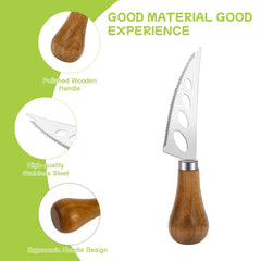 Cheese knife slicer included in Goeveo set