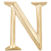 Gold letter wall decor N monogram initial on wall