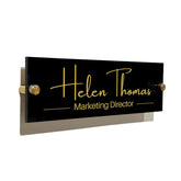 GOLD TEXT Name Sign door sign for office