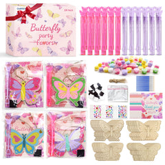 goldentime butterfly party favors 24 pack contents wood butterflies magnets