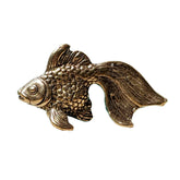 Goldfish Figurine brass miniature decorative sculpture