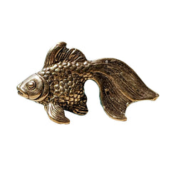 Goldfish Figurine brass miniature decorative sculpture