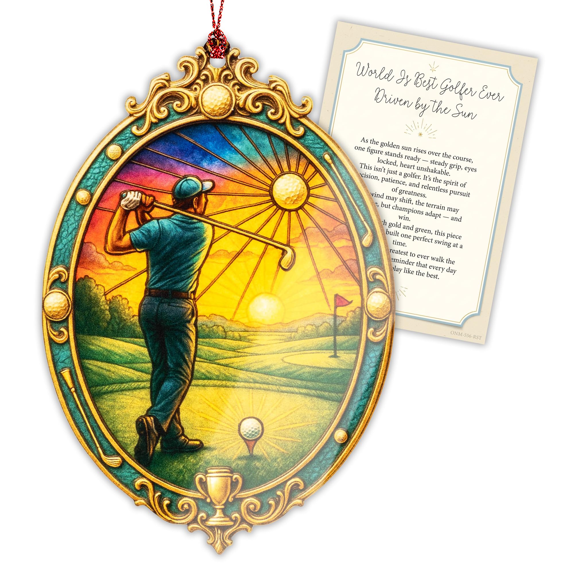 Golf christmas ornaments 2025 displayed on a Christmas tree