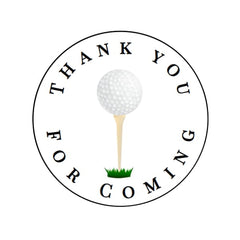 Golf Party Stickers 2-inch round matte labels set of 20 for gift bag favors