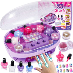 Golray Kids Nail Polish Set for Girls with nail dryer and accessories