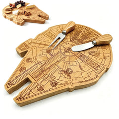 GOLYHEL 12 inch Collector's Edition cheese board set with knife and fork
