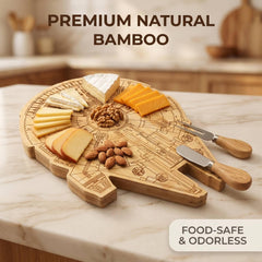 GOLYHEL bamboo cheese board from Collector's Edition packaging