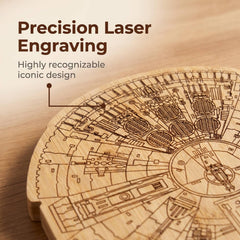 Laser engraved pattern on GOLYHEL cheese board