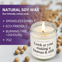 Postpartum gift lavender candle for nursery by GoMelley