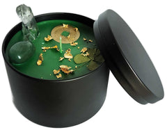 Good Luck Intention Candle 8oz green soy wax with essential oils