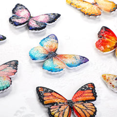Eight color butterfly magnets set for fridge decor