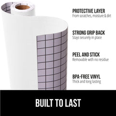 GORILLA GRIP Peel and Stick Paper cabinet liner white 11.8x20 rolled view