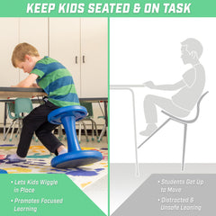ADHD classroom seating option for focused work by GoSports wobble chair