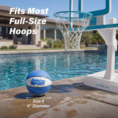 Durable thick-wall GoSports pool water basketballs 6.5 inch