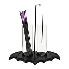 Gothic Bat Incense Holder bat-shaped base for decor