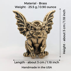 Gothic decor brass statue suitable for display