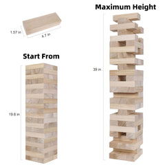 60pcs wooden blocks for GOTHINK Giant Tumble Tower Game