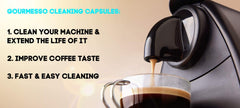 Box label showing 10 capsules per box for Nespresso Original machines