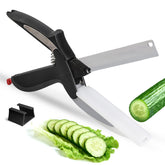 GQGUOJJZZ professional 8-inch kitchen shears with built-in cutting board product image