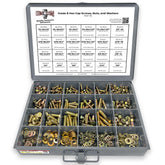 Grade 8 hex cap bolts screws nuts washers assortment kit 574 pieces image