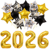 Graduation balloons kit featuring 2026 number balloons