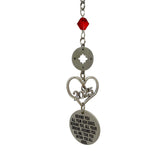 Graduation car charm with engraved quote 25mm pendant