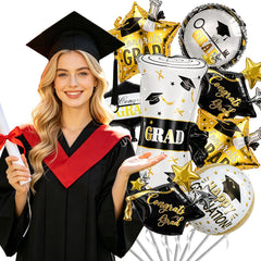 aluminum foil graduation balloons for party decor