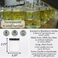 Cotton and paper wick soy candle phthalate-free