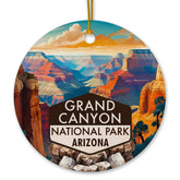 Grand Canyon National Park Desert Scene Christmas Ornament front view