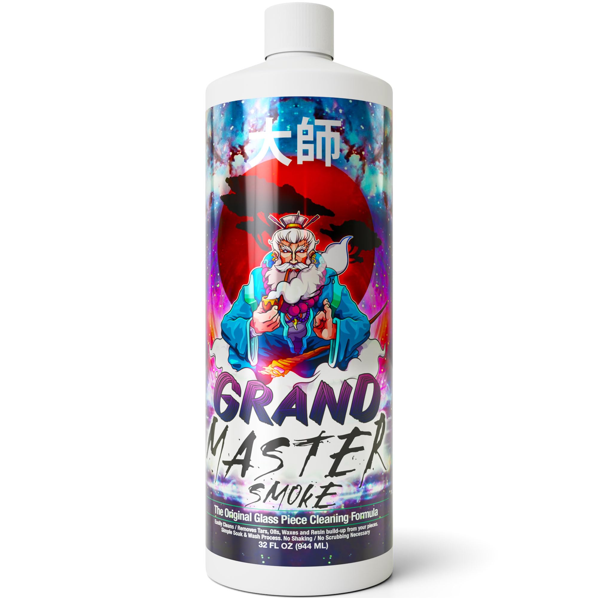 GRAND MASTER SMOKE 32oz Glass Pipe Cleaner bottle