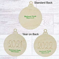 Grand Teton ornament two-layer birch construction