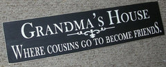 Handcrafted wooden sign for family gatherings 5.5 x 24 inches