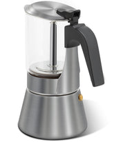 Grasseed Glass-Top Moka Pot 4 Cup on kitchen counter