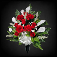 Graveside insert compatible vase display for cemetery cone