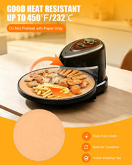 Grease-resistant parchment liners for pizza and snacks