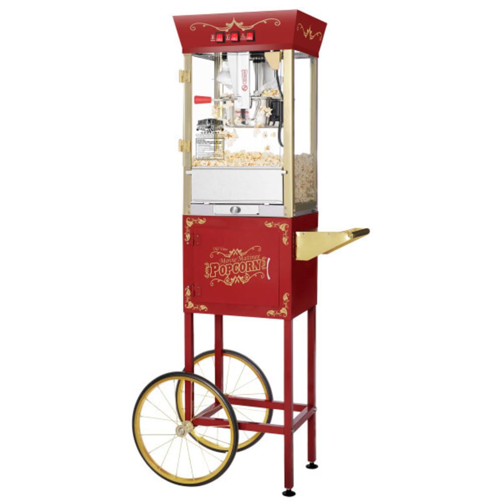Great Northern Matinee 8oz popcorn machine cart front view