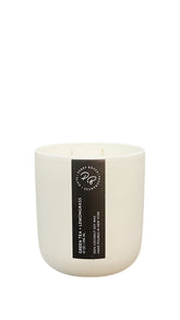 Green Tea + Lemongrass Candle 10oz wax weight made in New York