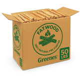Greenes Fence Fatwood Fire Starter 50 lb box packaging