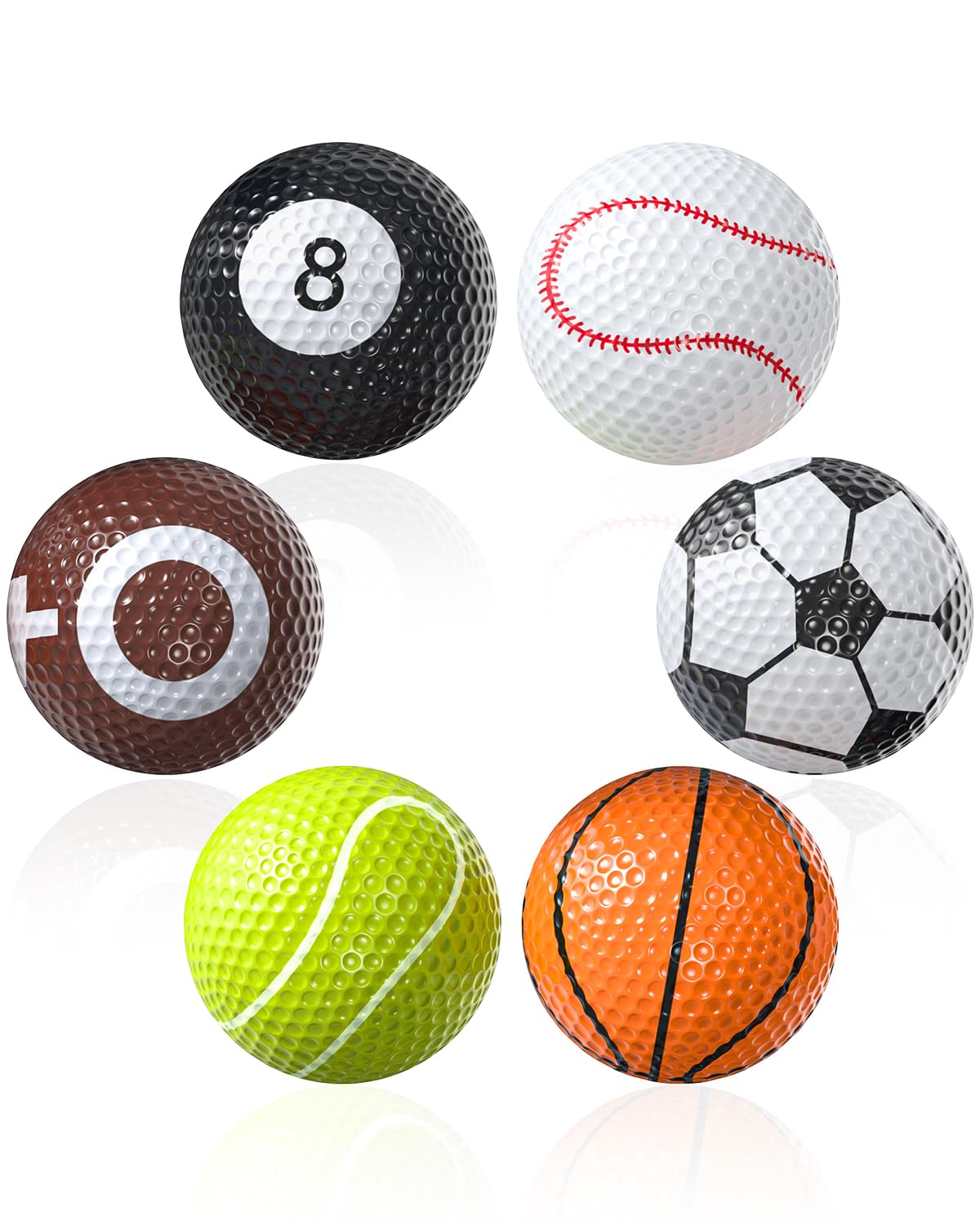 GreenHaven funny golf balls baseball design