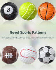 GreenHaven funny golf balls football design
