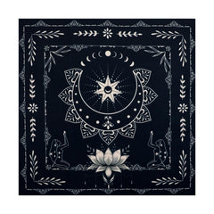 Grevosea Tarot Altar Cloth beige black 49x49 cm