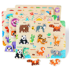 Grinnnie number puzzle and alphabet puzzle in set